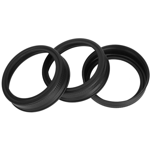 24 Piece Regular Mouth Rings - Black