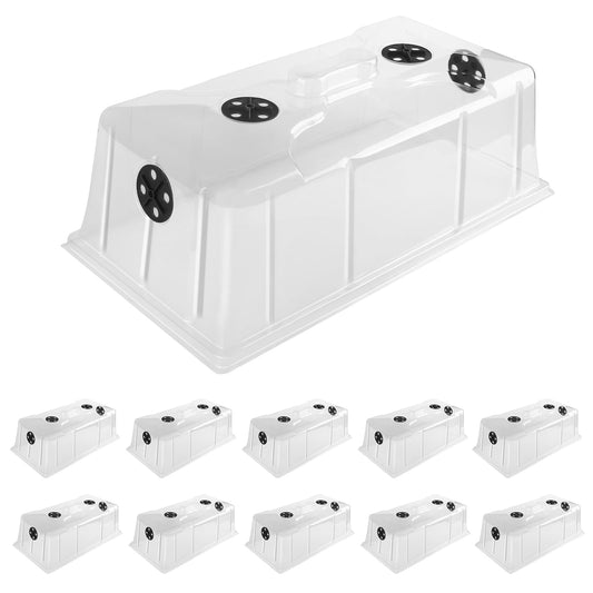 10 Pack Humidity Dome 7" Tall Extra Strength, 1020 Growing Trays Cover