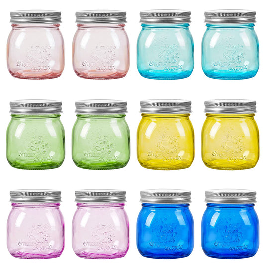 8-ounce Mason Jars (12 Pack)